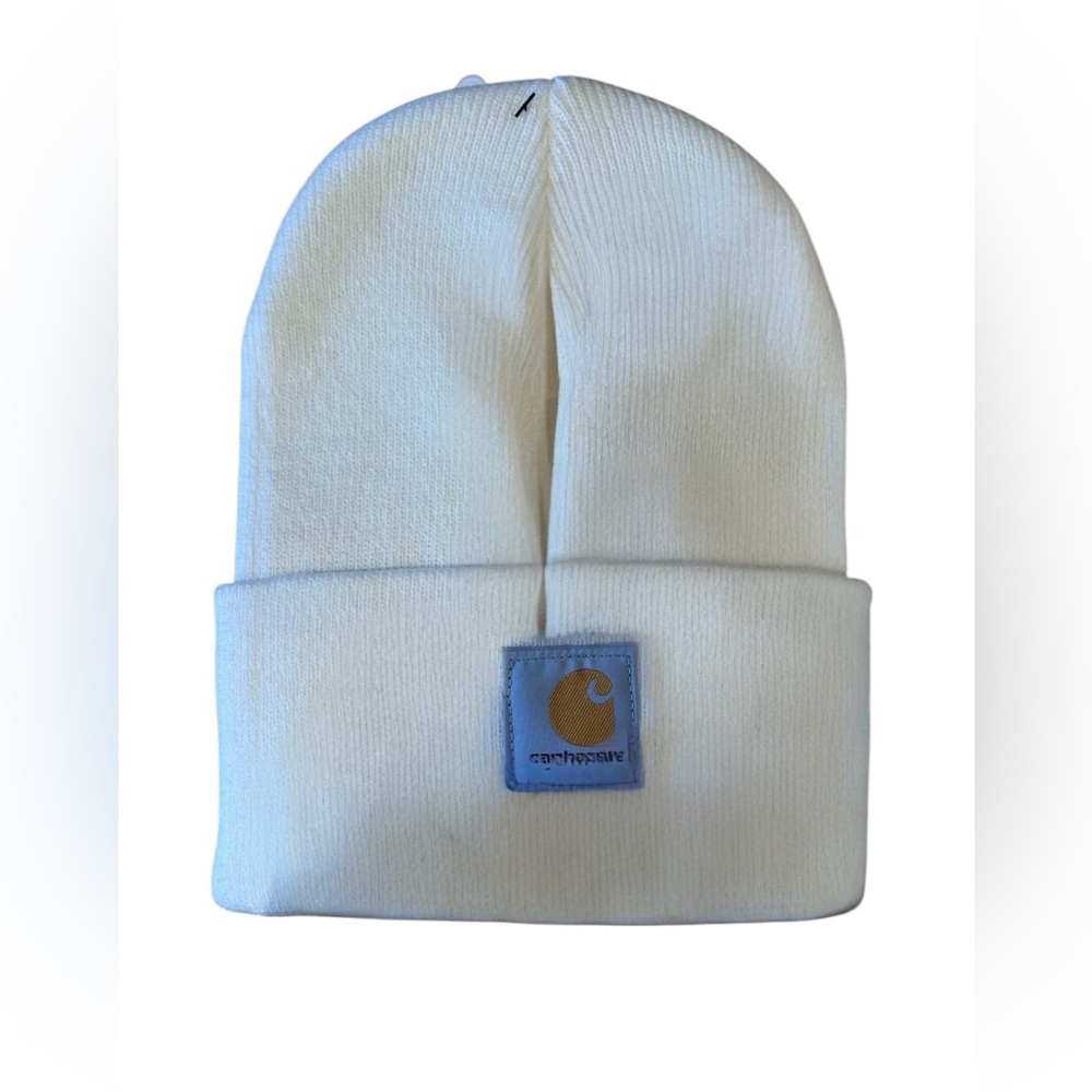 Carhartt Knit Cuffed Beanie – White (Style A18-WWH)